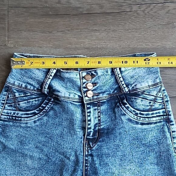 Mitzi Michel Stone Wash High Waist Skinny Jegging - Size 9 - Picture 6 of 12